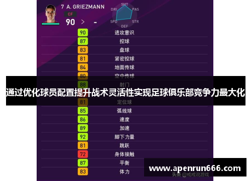通过优化球员配置提升战术灵活性实现足球俱乐部竞争力最大化